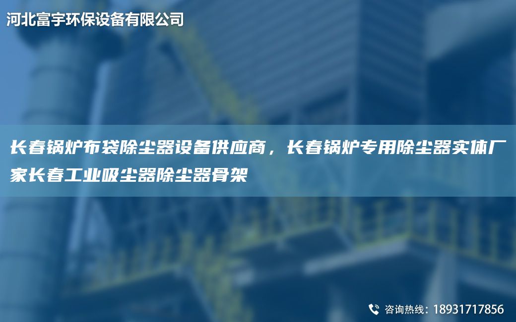 長(zhǎng)春鍋爐布袋除塵器設(shè)備供應(yīng)商，長(zhǎng)春鍋爐專用除塵器實(shí)體廠家長(zhǎng)春工業(yè)吸塵器除塵器骨架