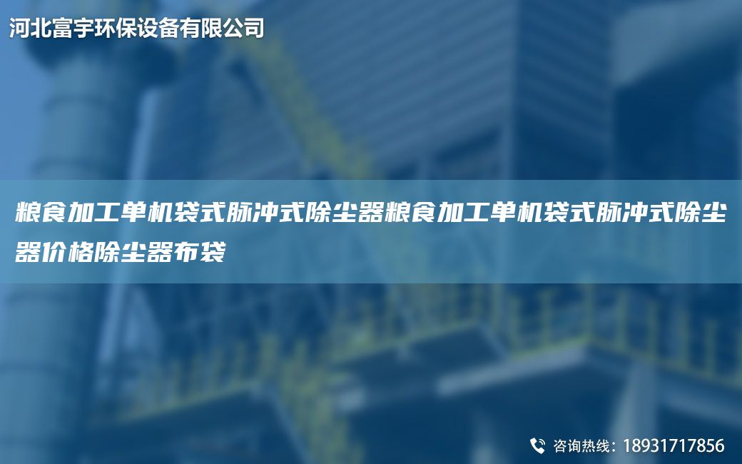 糧食加工單機(jī)袋式脈沖式除塵器糧食加工單機(jī)袋式脈沖式除塵器價格除塵器布袋