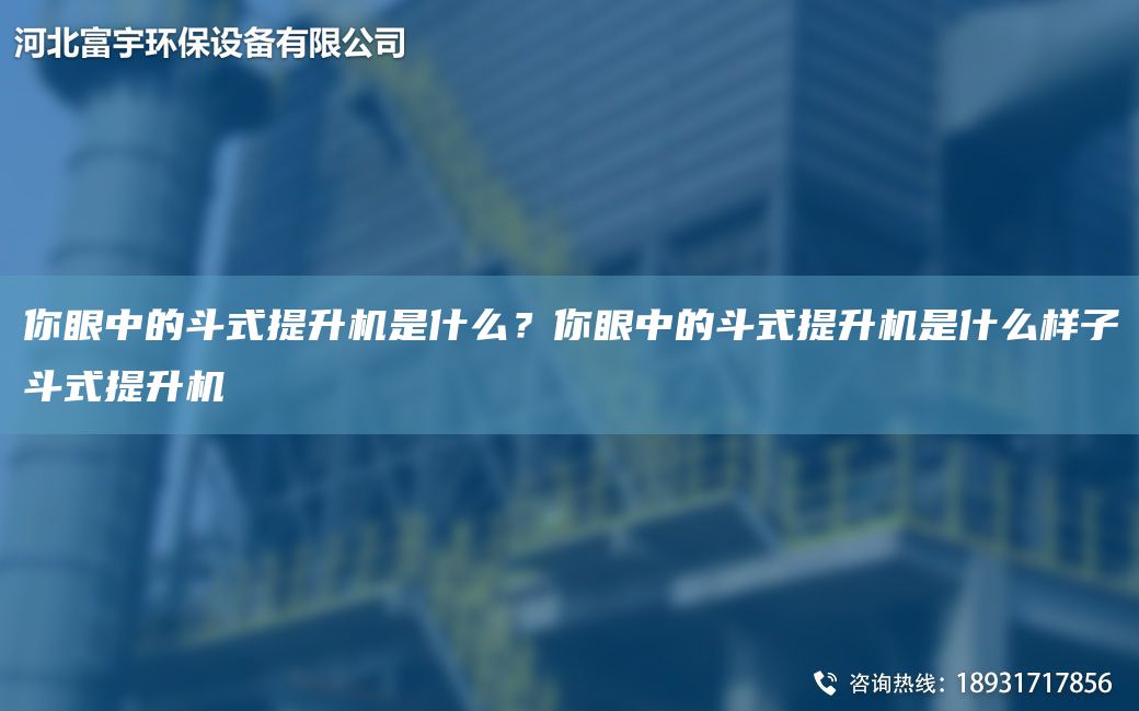 你眼中的斗式提升機(jī)是什么？你眼中的斗式提升機(jī)是什么樣子斗式提升機(jī)