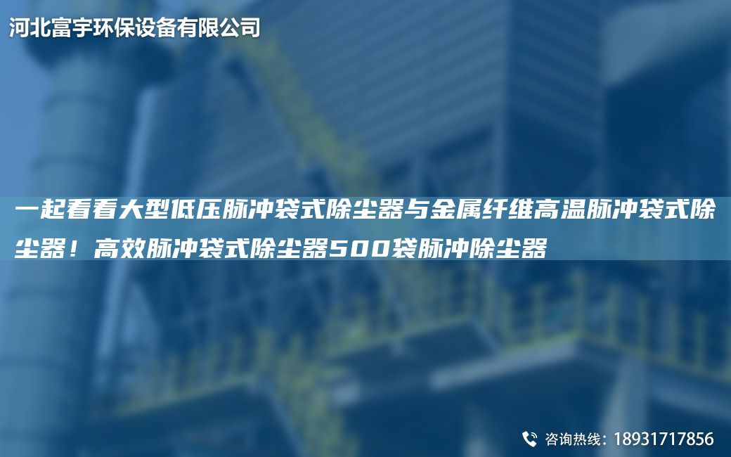 一起看看大型低壓脈沖袋式除塵器與金屬纖維高溫脈沖袋式除塵器！高效脈沖袋式除塵器500袋脈沖除塵器