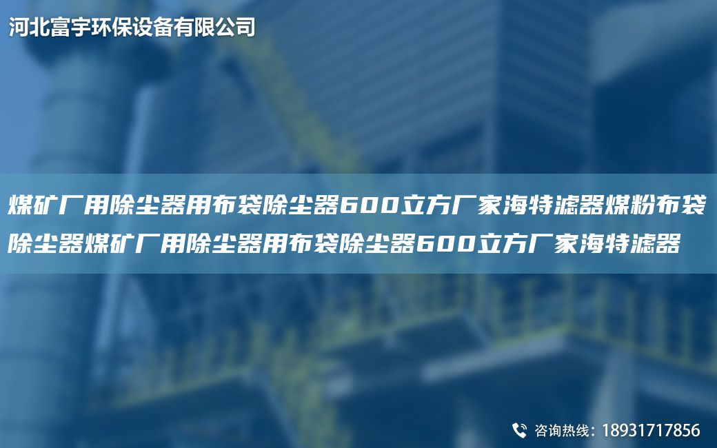 煤礦廠用除塵器用布袋除塵器600立方廠家海特濾器煤粉布袋除塵器煤礦廠用除塵器用布袋除塵器600立方廠家海特濾器