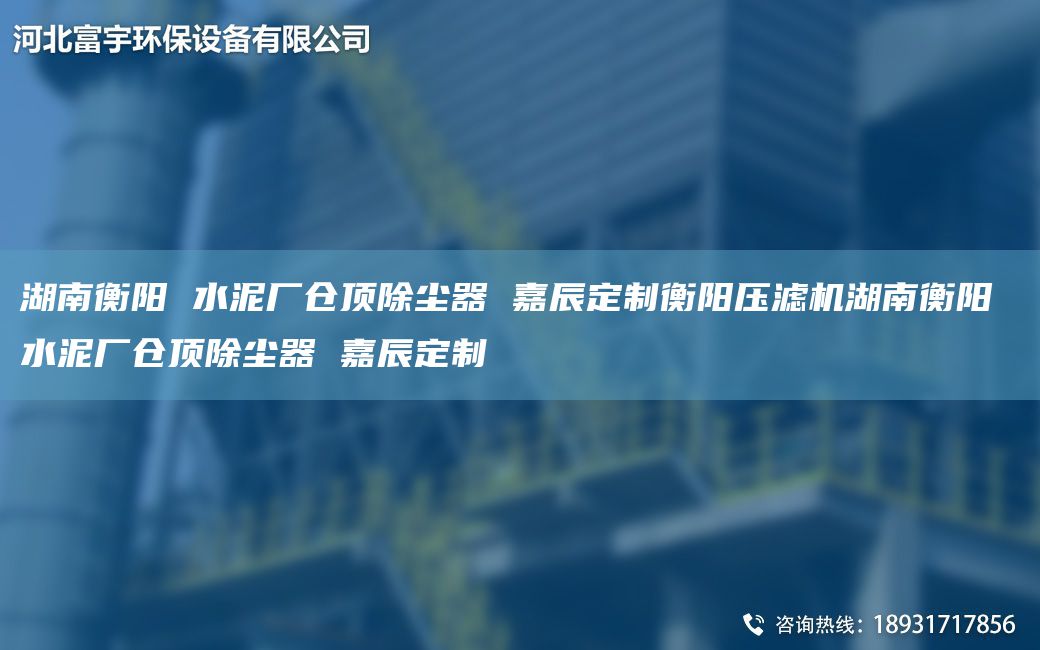 湖南衡陽 水泥廠倉頂除塵器 富宇定制衡陽壓濾機(jī)湖南衡陽 水泥廠倉頂除塵器 富宇定制