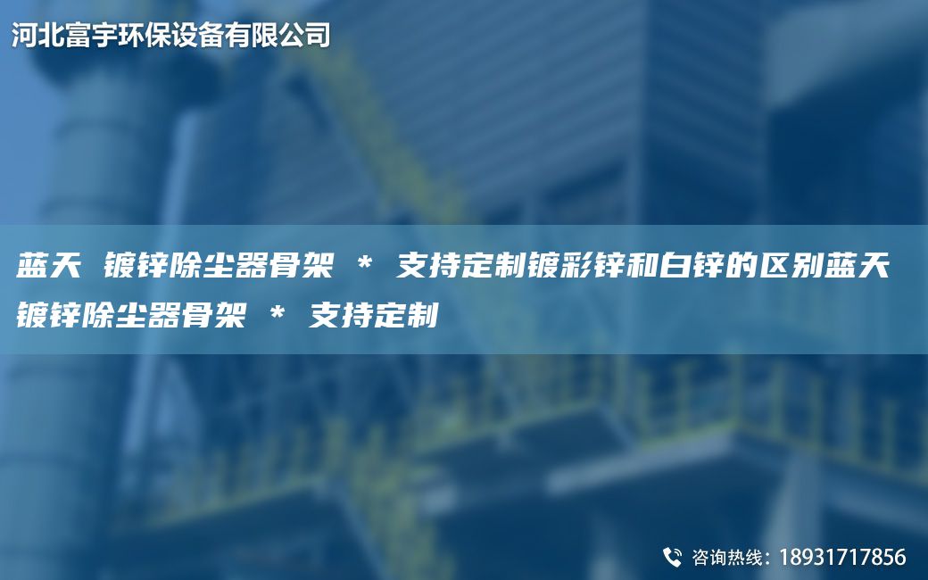 藍(lán)天 鍍鋅除塵器骨架 * 支持定制鍍彩鋅和白鋅的區(qū)別藍(lán)天 鍍鋅除塵器骨架 * 支持定制
