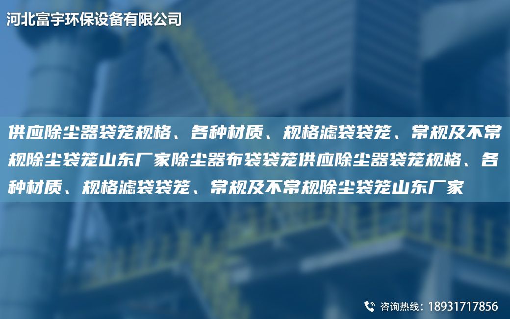 供應(yīng)除塵器袋籠規(guī)格、各種材質(zhì)、規(guī)格濾袋袋籠、常規(guī)及不常規(guī)除塵袋籠山東廠家除塵器布袋袋籠供應(yīng)除塵器袋籠規(guī)格、各種材質(zhì)、規(guī)格濾袋袋籠、常規(guī)及不常規(guī)除塵袋籠山東廠家