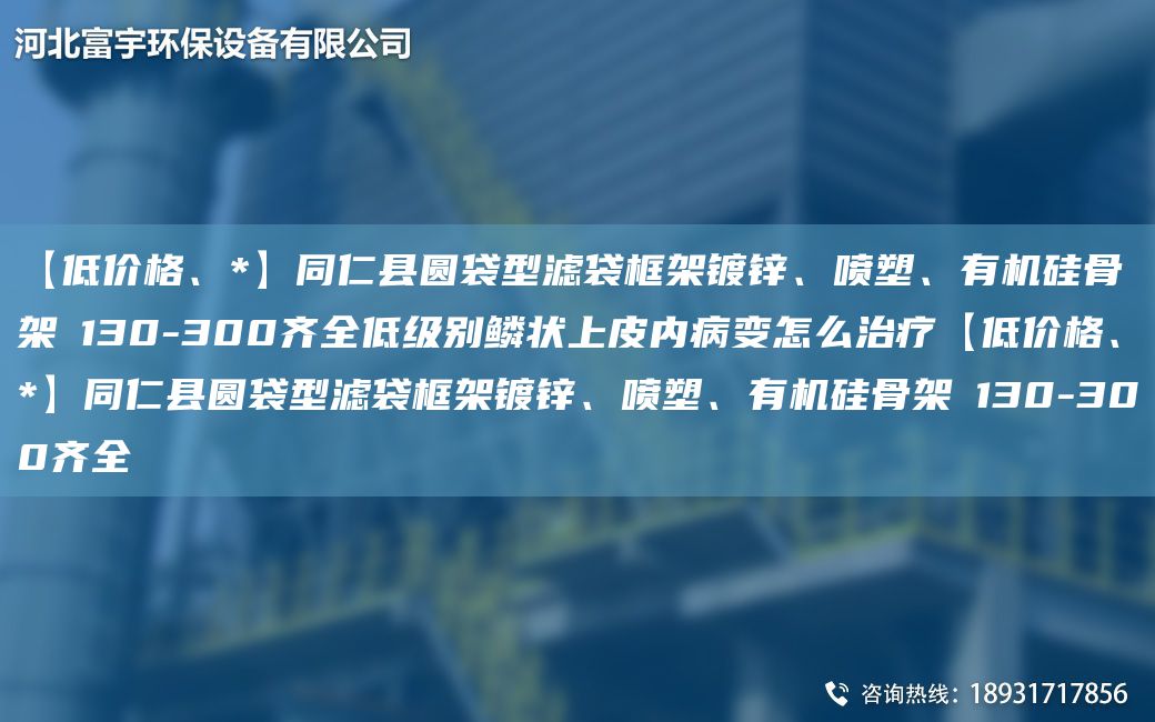 【低價(jià)格、*】同仁縣圓袋型濾袋框架鍍鋅、噴塑、有機(jī)硅骨架Φ130-300齊全低級(jí)別鱗狀上皮內(nèi)病變?cè)趺粗委煛镜蛢r(jià)格、*】同仁縣圓袋型濾袋框架鍍鋅、噴塑、有機(jī)硅骨架Φ130-300齊全