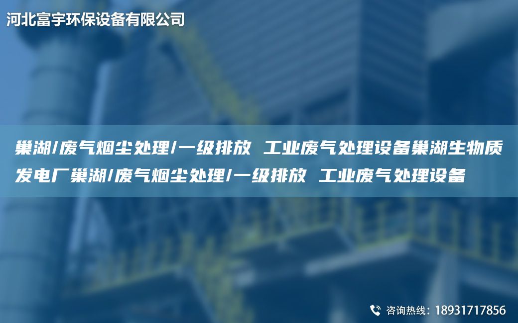 巢湖/廢氣煙塵處理/一級排放 工業(yè)廢氣處理設(shè)備巢湖生物質(zhì)發(fā)電廠巢湖/廢氣煙塵處理/一級排放 工業(yè)廢氣處理設(shè)備