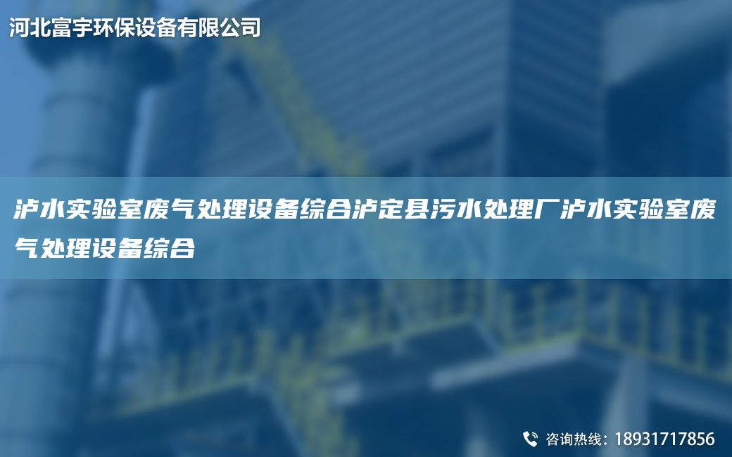 瀘水實驗室廢氣處理設(shè)備綜合瀘定縣污水處理廠瀘水實驗室廢氣處理設(shè)備綜合