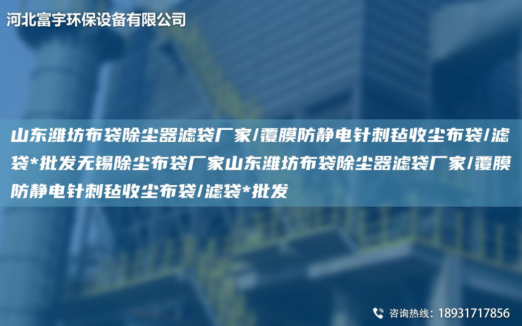 山東濰坊布袋除塵器濾袋廠家/覆膜防靜電針刺氈收塵布袋/濾袋*批發(fā)無錫除塵布袋廠家山東濰坊布袋除塵器濾袋廠家/覆膜防靜電針刺氈收塵布袋/濾袋*批發(fā)