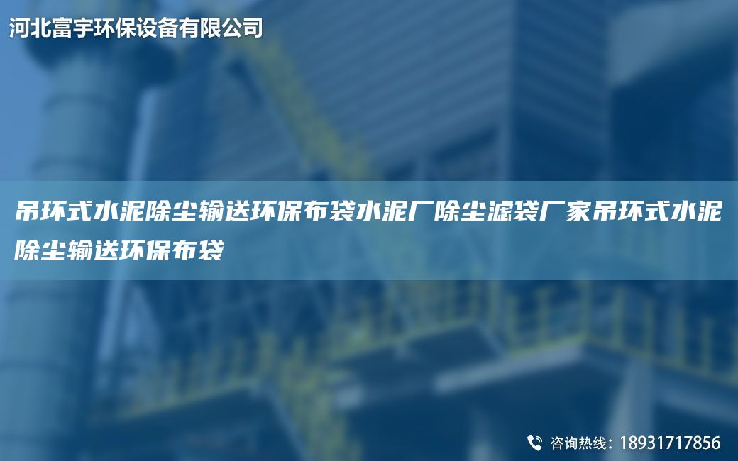 吊環(huán)式水泥除塵輸送環(huán)保布袋水泥廠除塵濾袋廠家吊環(huán)式水泥除塵輸送環(huán)保布袋