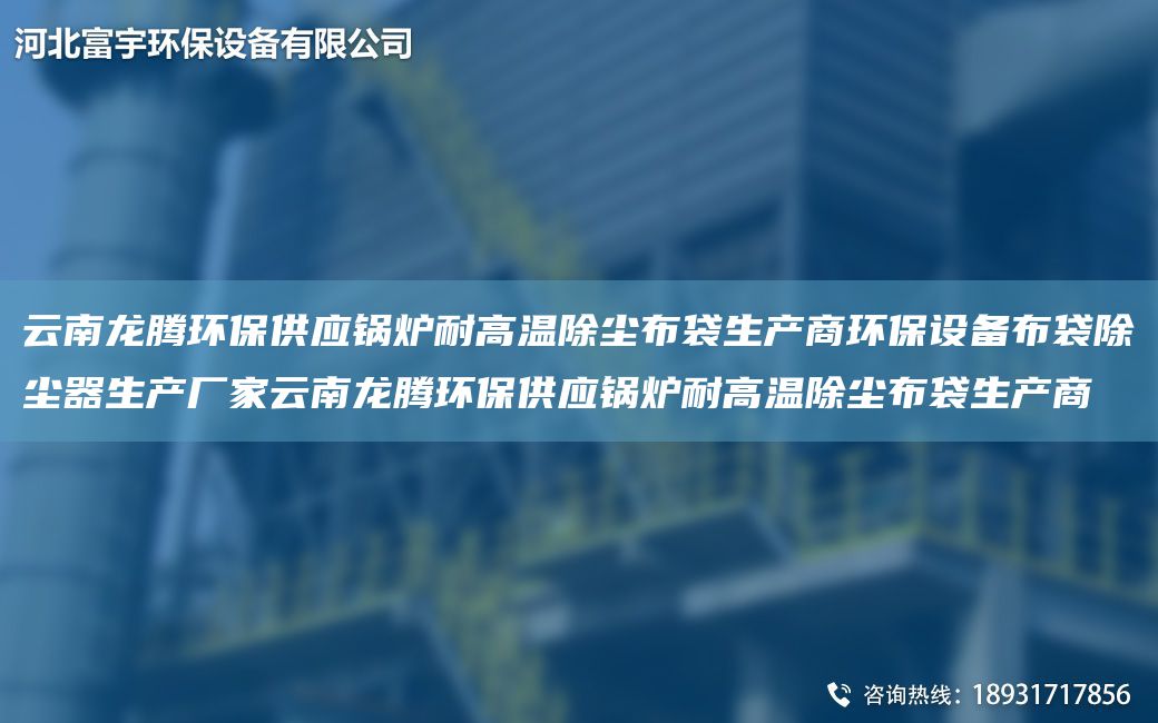 云南龍騰環(huán)保供應(yīng)鍋爐耐高溫除塵布袋生產(chǎn)商環(huán)保設(shè)備布袋除塵器生產(chǎn)廠(chǎng)家云南龍騰環(huán)保供應(yīng)鍋爐耐高溫除塵布袋生產(chǎn)商