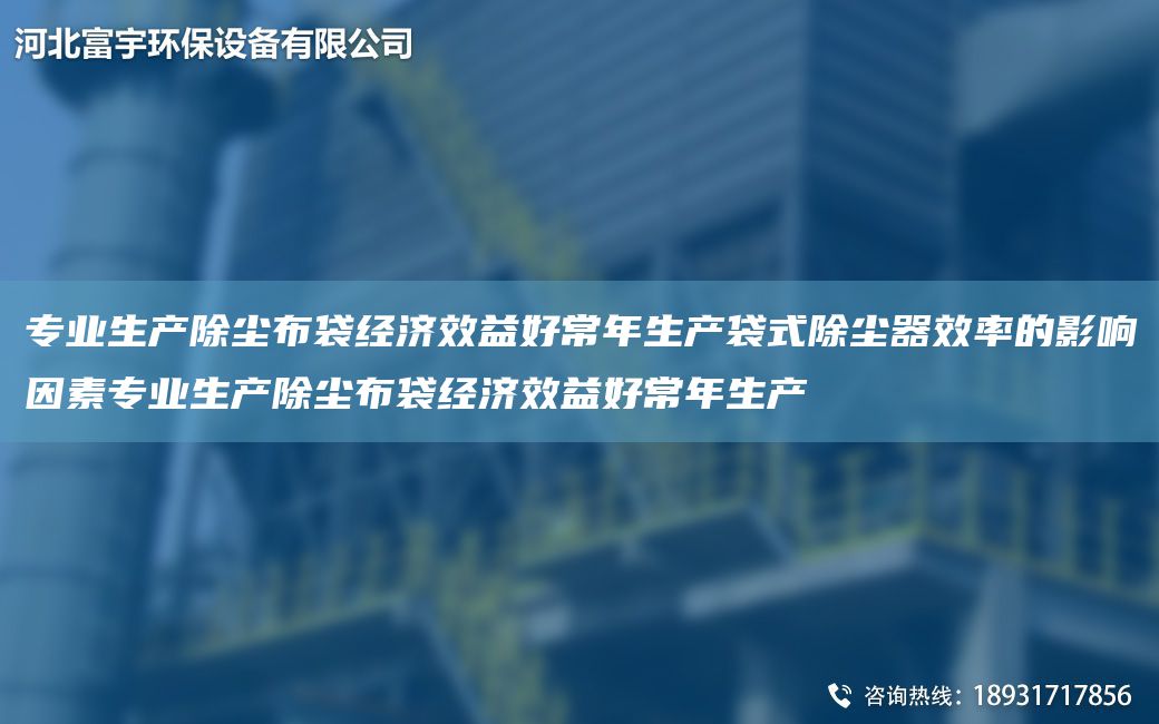 專業(yè)生產(chǎn)除塵布袋經(jīng)濟(jì)效益好常NA生產(chǎn)袋式除塵器效率的影響因素專業(yè)生產(chǎn)除塵布袋經(jīng)濟(jì)效益好常NA生產(chǎn)
