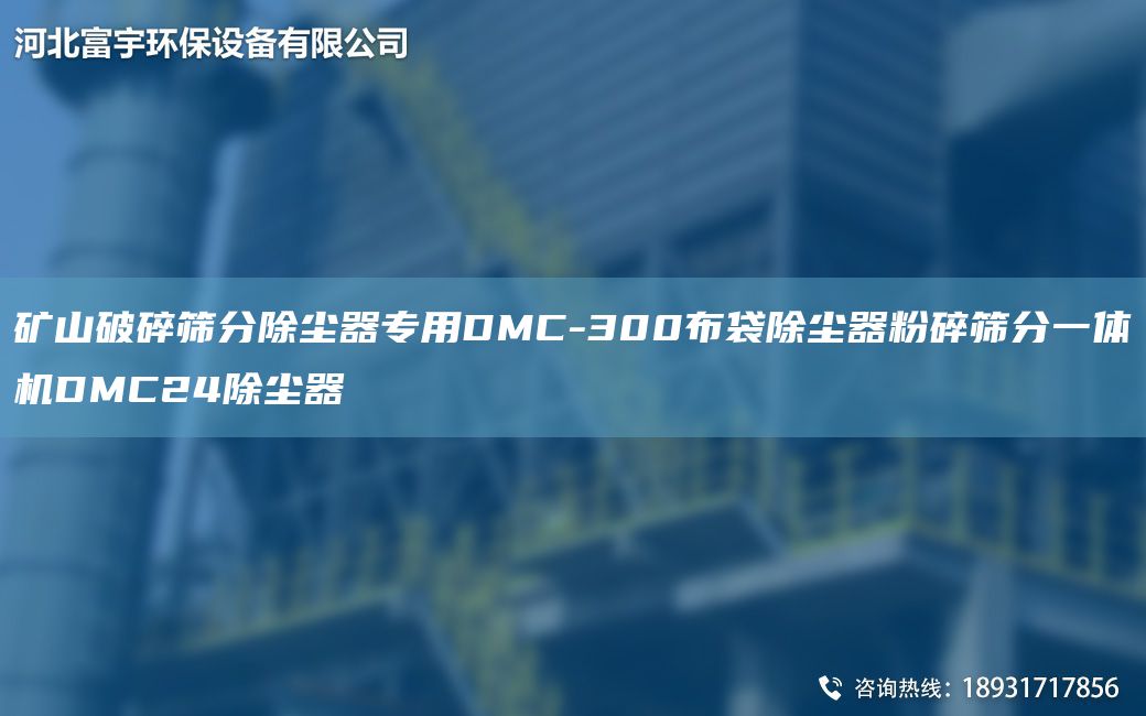 礦山破碎篩分除塵器專用DMC-300布袋除塵器粉碎篩分一體機DMC24除塵器