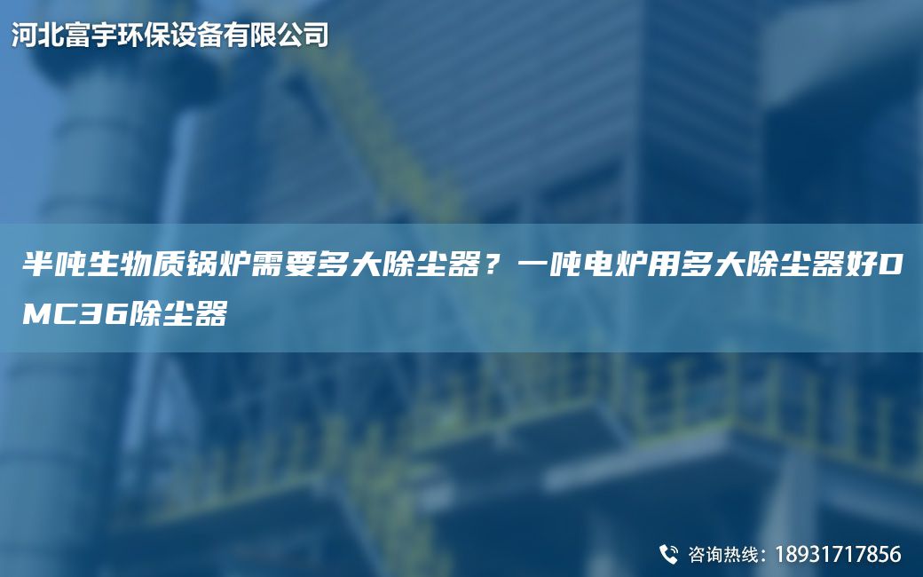 半噸生物質(zhì)鍋爐需要多大除塵器？一噸電爐用多大除塵器好DMC36除塵器