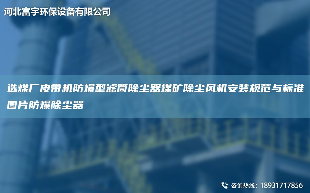 選煤廠皮帶機(jī)防爆型濾筒除塵器煤礦除塵風(fēng)機(jī)安裝規(guī)范與標(biāo)準(zhǔn)圖片防爆除塵器