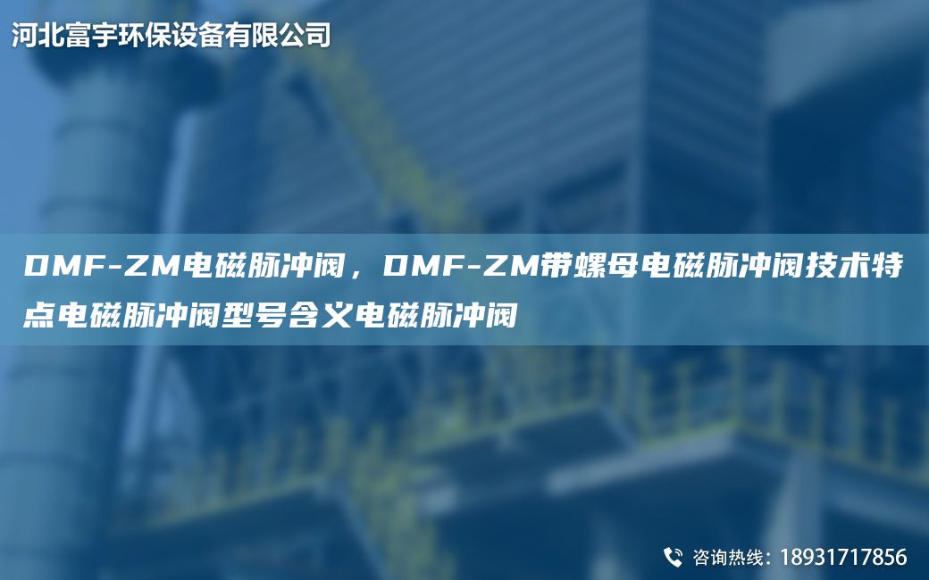 DMF-ZM電磁脈沖閥，DMF-ZM帶螺母電磁脈沖閥技術(shù)特點(diǎn)電磁脈沖閥型號(hào)含義電磁脈沖閥