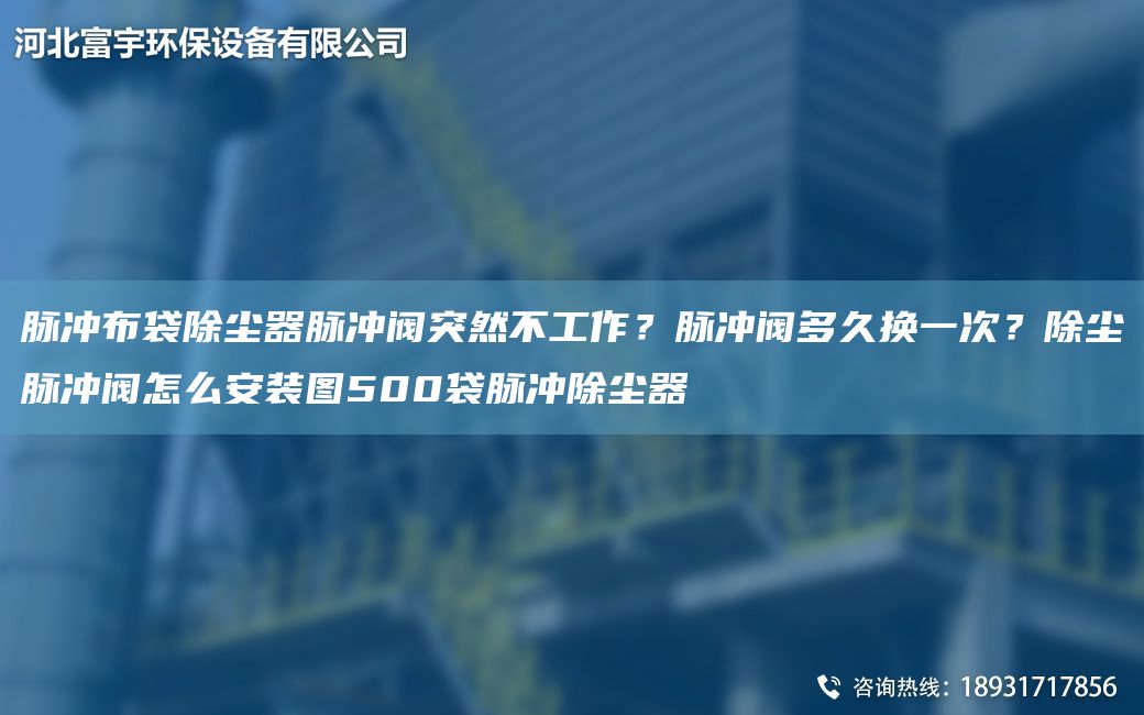 脈沖布袋除塵器脈沖閥突然不工作？脈沖閥多久換一次？除塵脈沖閥怎么安裝圖500袋脈沖除塵器