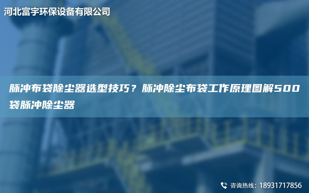 脈沖布袋除塵器選型技巧？脈沖除塵布袋工作原理圖解500袋脈沖除塵器