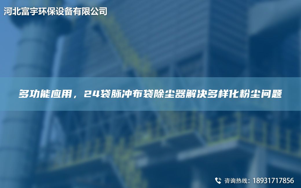 多功能應(yīng)用，24袋脈沖布袋除塵器解決多樣化粉塵問題