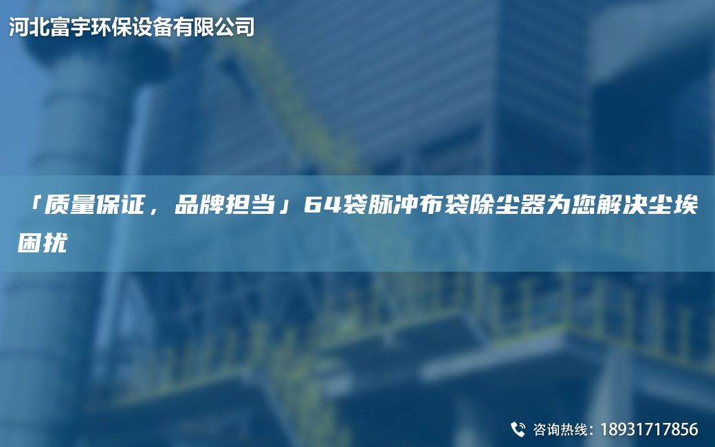 「質(zhì)量保證，PP擔(dān)當(dāng)」64袋脈沖布袋除塵器為您解決塵埃困擾