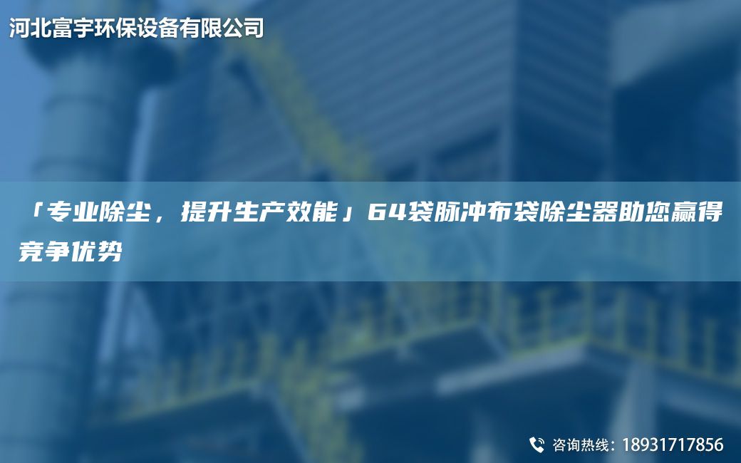 「專業(yè)除塵，提升生產(chǎn)效能」64袋脈沖布袋除塵器助您贏得競(jìng)爭(zhēng)優(yōu)勢(shì)