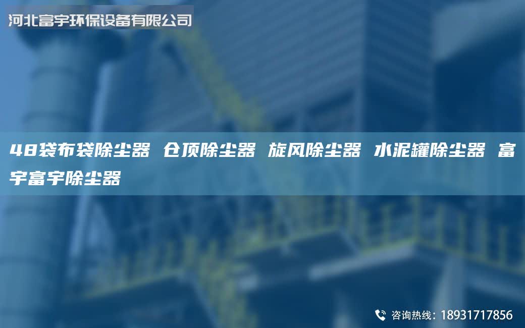 48袋布袋除塵器 倉(cāng)頂除塵器 旋風(fēng)除塵器 水泥罐除塵器 富宇富宇除塵器