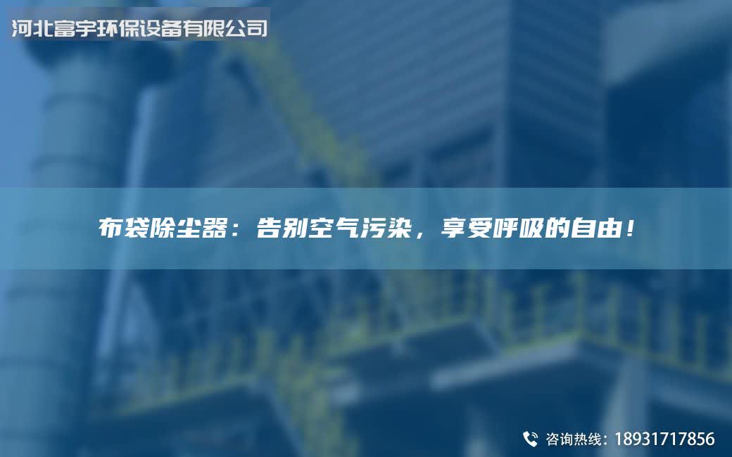 布袋除塵器：告別空氣污染，享受呼吸的自由！